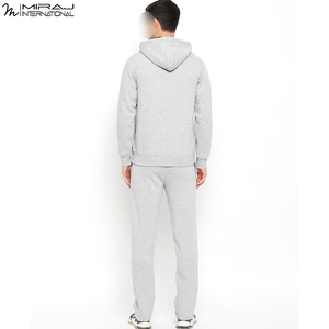 Comfortable Wholesale Rate <b>Men's</b> Plain Athletic Tracksuits Premium Quality Heavyweight Fleece Zip-Up Hoodie & Jogger Sets - Product Image 4