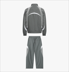 Ensemble de survêtement coupe-vent pour homme, personnalisé, décontracté, hiver, en nylon solide, respirant, léger - Product Image 2