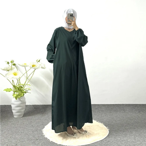 ชุดอาบายะห์เรียบง่ายสำหรับรอมฎอน ชุดมุสลิมแฟชั่นแบบยาวสไตล์ตุรกี คาฟตัน เสื้อผ้าอิสลามสำหรับผู้หญิง ชุดฮิญาบ คาฟตัน - Product Image 1