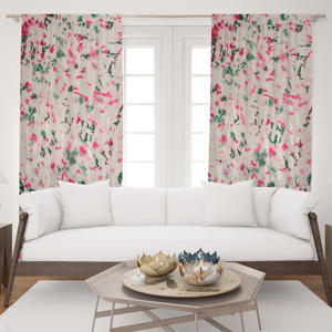 ผ้าม่านพิมพ์ลายมัดย้อมสีสันสดใส ผ้าฝ้ายเนื้อนุ่ม สไตล์โบโฮ สำหรับตกแต่งบ้าน รีสอร์ท คาเฟ่ ห้องนอน ขายส่งจากผู้ผลิตในอินเดีย - Product Image 1