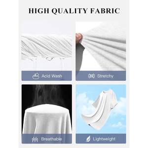 2025 hommes classique col rond à manches courtes T-Shirt été basique léger évacuation de l'humidité mode t-shirts Hip Hop Style - Product Image 5