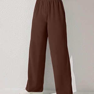 กางเกงขายส่งสั่งทำพิเศษรุ่นใหม่ล่าสุด สีพื้นเรียบง่าย ทันสมัยสำหรับผู้หญิง แฟชั่นปี 2026 กางเกงผู้หญิงใส่สบาย บริการ OEM - Product Image 6