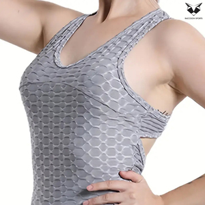 <b>Top</b> Sale Women's Sports Jumpsuit, Soft Knitted Fabric <b>Cross</b>-Back Design Sleeveless U-Neck, Slim Fit Summer Yoga Body Suit - Product Image 5