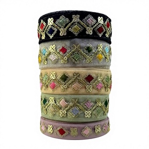 Encaje de Lujo Ecológico con Bordado Floral 3D, Tela de Tul y Encaje con Lentejuelas y Cuentas para Vestidos de Novia, Bolsos y Regalos - Product Image 1