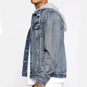 Nouvelle mode automne hiver veste en jean à manches longues en coton noir pour hommes veste en jean - Product Image 4