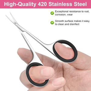 2026 <b>Top</b> Quality High Precision Nail Cuticle Scissors Stainless Steel Manicure Pedicure Dead Skin Remover Beauty Tools - Product Image 3