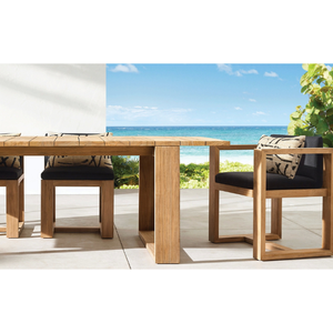 Table rectangulaire en teck de bonne qualité, au style moderne et épuré, idéale pour les restaurants, durable. - Product Image 6