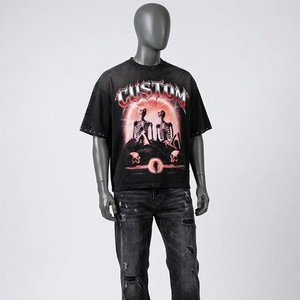 <b>Top</b> Selling Best Quality Crew Neck <b>Skull</b> Pattern 3D Print Streetwear Graphics T-Shirts Oversized Short Sleeve O Neck Breathable - Product Image 5