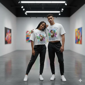 Camiseta Personalizada con Estampado DTG para Hombre, 100% Algodón, Lavada con Ácido, Negra, Talla Grande, Manga Corta, Cuello Redondo, Camisetas para Hombre - Product Image 4