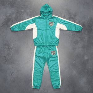 Custom Digital Print Nylon Tracksuit Lightweight Windbreaker Windproof Zipper <b>Jacket</b> Set Polyester Jogger 2 Piece Set - Product Image 3
