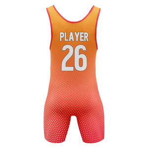 Factory Wholesale Wrestling <b>Singlet</b> Custom Sublimated Athletic Uniform Breathable Durable Training and Tournament Wear - Product Image 5