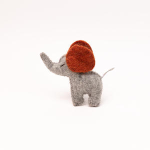 Wool Felt <b>Elephant</b> <b>Ornament</b> Handmade Safari Animal Toy Hanging Decor Felt <b>Elephant</b> Toy Kids Gift Wholesale Bulk - Product Image 2