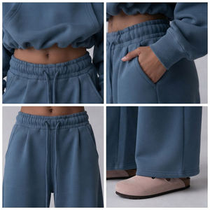 Ensemble de survêtement ample pour femme, sweat-shirt oversize et pantalon de jogging baggy, vêtements streetwear modernes, tenue décontractée confortable - Product Image 3