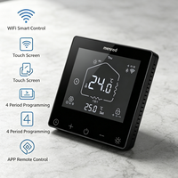 Termostato Digital Inteligente WiFi de 16A con Panel Táctil, Programable Semanalmente, Controlador de Temperatura para Calefacción por Suelo Radiante
