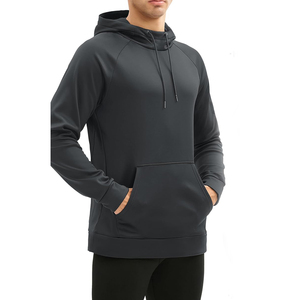 Custom Men's Unisex Thick Cotton Velour Half Zip <b>Waterproof</b> Oversized Hoodie with Digital Printing - Product Image 4