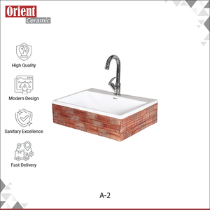 Lavabo de Cerámica Blanco Redondo de un Solo Orificio, Hecho en India, de Primera Calidad, para Uso Doméstico y Hotelero, en Venta - Product Image 2