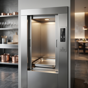 Montacargas Industrial Moderno con Capacidad de 200 kg, Elevador de Alimentos con Perfil de Aluminio para Hoteles, Cocina, Elevador de Mercancías Pequeñas, con Certificación CE - Product Image 1