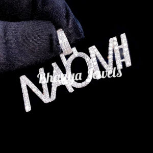 À la mode personnalisé 925 en argent Sterling plaqué rhodium glacé Bling nom lettre pendentif laboratoire cultivé diamant unisexe Hip Hop Style idée cadeau - Product Image 4