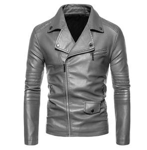 Chaqueta de Hombre de Alta Calidad al por Mayor, Personalizada, de Cuero PU Transpirable, Ecológica, Resistente al Viento, Estilo Casual de Negocios, con Logotipo Personalizado - Product Image 5