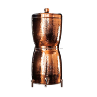 Fontaine à eau en cuivre pur de qualité supérieure, design martelé à la main, écologique, de luxe, en cuivre antique, au meilleur prix