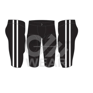 Uniforme de football américain pour hommes, bleu et blanc, col en V, manches courtes, 100% polyester, évacuation de l'humidité, coupe ajustée, impression sublimée, équipe - Product Image 5
