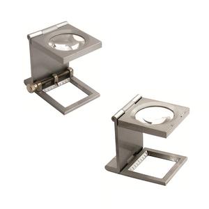 Loupe JIPSY 10X, mini loupe optique avec lentille en verre, loupe pliable à trois volets avec échelle pour textile, outil optique pour bijoux - Product Image 2