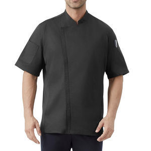 Uniformes de Cocina Ecológicos Unisex Blancos Personalizados, Chaquetas de Chef de Algodón para Restaurante, Camisa de Chef Cómoda de Talla Grande - Product Image 1