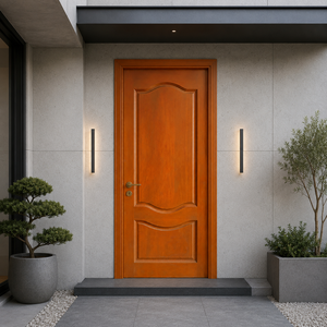 Puerta Interior Moderna de Madera Sólida Golden Aero GA-19S con Acabado para Dormitorio/Apartamento/Villa - Origen Pulau Pinang - Product Image 1
