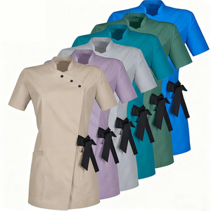 Wholesale New Factory Made Cotton Dobby Fabric Unisex Hospital <b>Scrub</b> <b>Sets</b> with Needle Detection Blouses & Shirts - Product Image 5