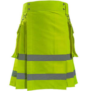 2026 OEM ODM Kilt utilitaire réfléchissant haute visibilité, vêtement de travail cargo, mode gothique et festival - Product Image 1
