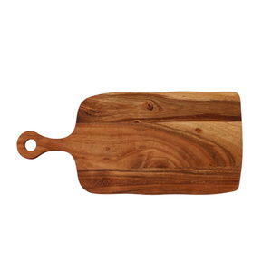 Tablas de cortar de madera rectangulares con mango, paquete combinado, patrón de grano natural, para preparación de alimentos - Product Image 4