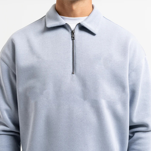 Sweat à capuche d'hiver personnalisé de haute qualité pour hommes, en polaire unie, coupe-vent et respirant, vente en gros - Product Image 5