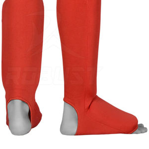 Espinilleras Ligeras de Neopreno con Envoltura de Tela para Protección de Piernas Durante el Entrenamiento en el Gimnasio - Colores y Tallas Personalizables - Product Image 4