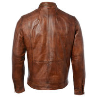 Veste en cuir classique pour homme, faite à la main, haut de gamme, respirante et écologique, collection hiver, best-seller Fast True Apparel