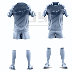 Maillot et short de rugby personnalisés avec impression numérique premium et broderie 3D, nom d'équipe sur mesure, 100 % polyester, coupe-vent et écologique - Product Image 5