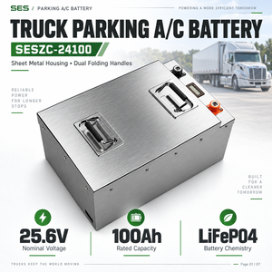 แบตเตอรี่ลิเธียม 25.6V 100Ah สำหรับเครื่องปรับอากาศจอดรถ – แบตเตอรี่เฉพาะสำหรับรถบรรทุกและยานพาหนะขนาดใหญ่ - Product Image 4