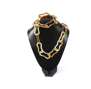 Artistic <b>Statement</b> Horn <b>Necklace</b> Designed For Fashion Enthusiasts Seeking Unique Handmade Jewelry With Timeless Style Appeal - Product Image 1