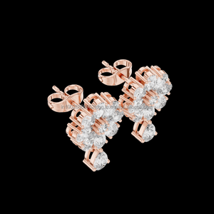 925 Sterling <b>Silver</b> Jewelry Woman Engagement Wedding Moissanite Diamond Fine Jewelry <b>Earrings</b> - Product Image 1