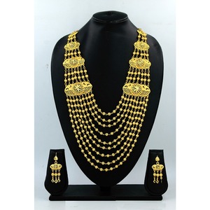 Conjunto de collar de joyería de moda con joyería de pendiente Dubai diseño de lujo conjuntos de joyería de boda collar de oro al por mayor - Product Image 4