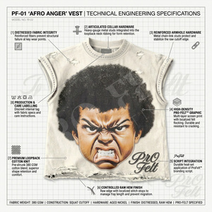 Nouveau design tendance délavé sans manches, débardeur graphique personnalisé avec impression visage, streetwear, crop top, tee-shirt d'été décontracté, vintage, effet usé - Product Image 2