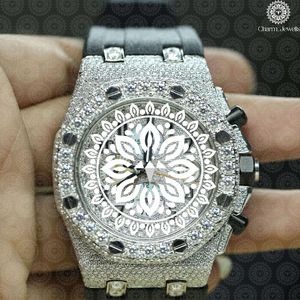 Charm Jewells Montre en or jaune 38 mm à quartz analogique avec cadran rond et fermoir pliant lumineux, mode unisexe - Product Image 2