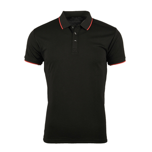 Polo de Manga Corta para Hombre, Azul Sólido, Casual, con Botones, Algodón Piqué, Corte Regular, Transpirable, Tejido - Product Image 6