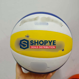 Ballon de volley-ball de plage Mikasaa taille 5 officielle en cuir PU souple, vente en gros pour débutants et adultes, pour entraînement intérieur/extérieur et plage - Product Image 1