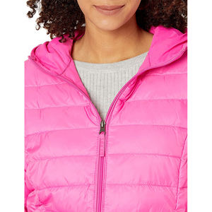 Chaqueta acolchada con cinturón y cuello de piel para mujer, cálida para invierno, con cremallera, transpirable, para exteriores - Product Image 4