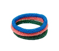 Ensemble de bracelets perlés bleu rose vert, décontractés, sportifs, unisexes, bijoux à porter au quotidien