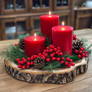 Porte-bougie de Noël en bois massif 2026 du Vietnam pour lanterne de table traditionnelle, artisanat en gros 99 Gold Data - Product Image 1