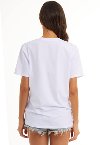 T-shirts décontractés pour femmes 100 % polyester à col en V, grande taille, respirants, anti-plis, en tissu toile personnalisé, manches courtes, haute qualité - Product Image 2