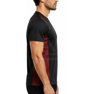 T-shirts ajustés modernes pour hommes, manches courtes, tissu extensible, col rond, vêtements de fitness, course à pied, entraînement, vêtements décontractés - Product Image 5