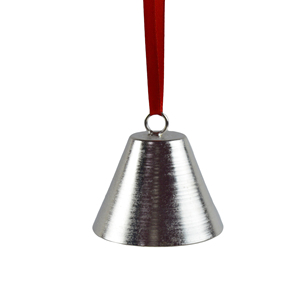 Campana Colgante Navideña de Metal, Diseño con Acabado Plateado, Campana de Hierro para Colgar en el Árbol de Navidad y Campana Festiva - Product Image 4