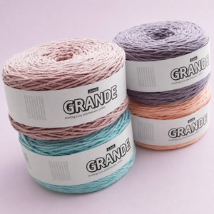 ไหมพรมสำหรับถักโครเชต์ GRANDE ไหมฝ้ายหวีสำหรับถักมือ น้ำหนัก 300 กรัม ไหมพรมถักมือ ไหมฝ้าย - Product Image 4